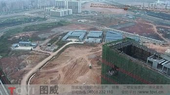 100萬像素-深圳高新西中建五局施工現場塔吊安裝高速球監控演示