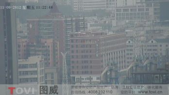 100萬像素-廣州琶洲保利建筑工地塔吊高清高速球監控效果演示